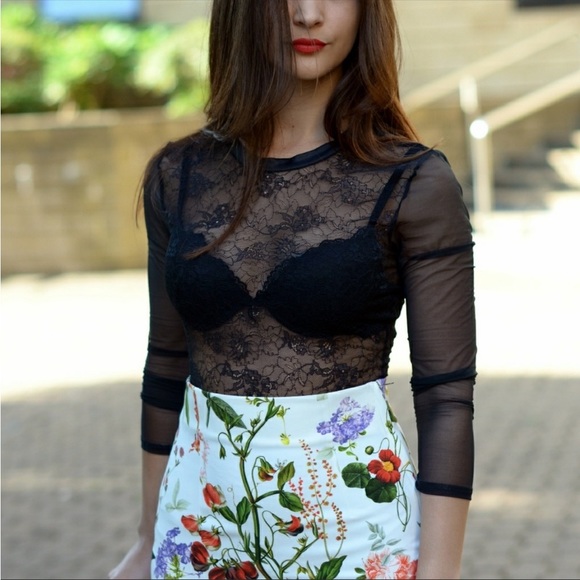 ✨NWT | Zara | Floral Midi skirt - Picture 3 of 9